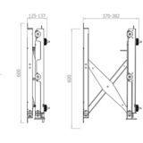 HAGOR VWH-5, Wandhalterung schwarz, Pop-Out System