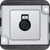 Merten Audio Steckbuchse XLR Rundsteckverbinder 3 polig mit Lötanschluss silber, Retail