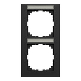 Merten Rahmen zwei fach schwarz (matt), Retail