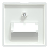 Merten Zentralplatte Aufputz/Unterputz-Einsatz für Universal-Anschluss-Einsätze 2-fach weiß (glänzend), Retail