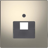 Merten Zentralplatte für Universal-Anschluss-Einsatz, Abdeckung grau, Retail