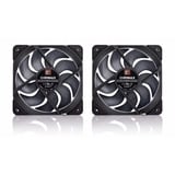 Noctua NF-A12x25 G2 PWM Sx2-PP chromax.black, Gehäuselüfter schwarz/beige, PWM-Anschluss, 2 Lüfter, 120 mm