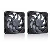 Noctua NF-A12x25 G2 PWM Sx2-PP chromax.black, Gehäuselüfter schwarz/beige, PWM-Anschluss, 2 Lüfter, 120 mm
