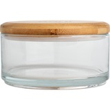 Ooni Stapel-Gefäße, Behälter transparent, 3-teiliges Set, mit Bambus-Deckel