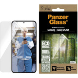 PanzerGlass ECO MATRIX Displayschutz Ultra-Wide Fit, Schutzfolie transparent, Samsung Galaxy S25 / S24, AlignerKit