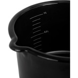 Petromax Emaille Stieltopf 1 Liter schwarz, mit Holzstiel