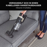 Shark Stratos Akkustaubsauger IZ400EUT, Stielstaubsauger schwarz/silber