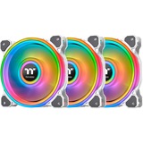Thermaltake Riing Quad 14 RGB Radiator Fan TT Premium Edition 3 Pack, Gehäuselüfter weiß, 3er Set, 1x Controller, 140 mm