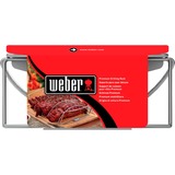 Weber Spare-Rib-Halter und Bratenkorb 6469, Grillkorb silber