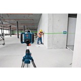 Bosch Rotationslaser GRL 300 HVG Professional, mit Halterung blau, Koffer, grüne Laserlinie