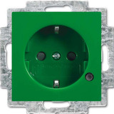 Busch-Jaeger Schutzkontakt Steckdosen Einsatz grün, Retail