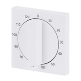 Busch-Jaeger Zentralscheibe stud-ws/mt, Rahmen weiß, Retail