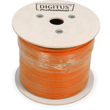 Digitus Professional Cat.7 S/FTP Verlegekabel Duplex, B2ca orange, 500 Meter Trommel
