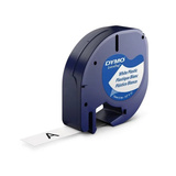 Dymo LetraTag ORIGINAL Kunststoff Schriftband schwarz auf weiß S0721660