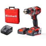 EINHELL Professional Akku-Bohrschrauber TE-CD 18/50 Li BL, 18Volt rot/schwarz, 2x Li-Ionen Akku 2,0Ah