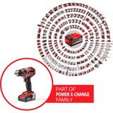 EINHELL Professional Akku-Bohrschrauber TE-CD 18/50 Li BL, 18Volt rot/schwarz, 2x Li-Ionen Akku 2,0Ah