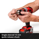 EINHELL Professional Akku-Bohrschrauber TE-CD 18/50 Li BL, 18Volt rot/schwarz, 2x Li-Ionen Akku 2,0Ah