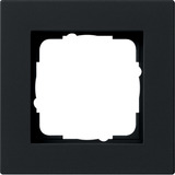 Gira Abdeckrahmen einfeldrig flach schwarz, Retail