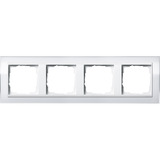 Gira Abdeckrahmen vierfach, Abdeckung weiß, Retail