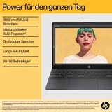 HP 15-fc0155ng, Notebook schwarz, ohne Betriebssystem, 39.6 cm (15.6 Zoll), 512 GB SSD