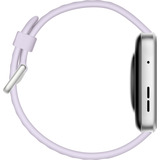 Huawei Watch Fit 4 (Seiya-B19F), Smartwatch silber, violettes Fluorelastomer-Armband