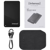Intenso 2,5" Memory Drive 2 TB, Externe Festplatte schwarz, Micro-USB-B 3.2 Gen 1 (5 Gbit/s)