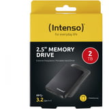Intenso 2,5" Memory Drive 2 TB, Externe Festplatte schwarz, Micro-USB-B 3.2 Gen 1 (5 Gbit/s)