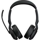 Jabra Evolve2 55, mit Ladestation, Headset schwarz, Stereo, UC, USB-C, Link380c