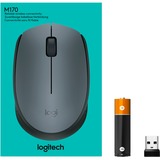 Logitech M170 Wireless, Maus grau, für Links- und Rechtshänder, PC/Mac