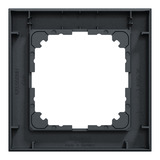Merten Rahmen einfach aus Thermoplast, matt, Schutzart IP20, Maße 90 x 90 x 12 mm anthrazit, Retail