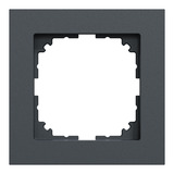 Merten Rahmen einfach aus Thermoplast, matt, Schutzart IP20, Maße 90 x 90 x 12 mm anthrazit, Retail