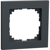 Merten Rahmen einfach aus Thermoplast, matt, Schutzart IP20, Maße 90 x 90 x 12 mm anthrazit, Retail