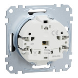 Merten Steckdose Schutzkontakt mit erhöhtem Berührungsschutz, Unterputzmontage, 16 Ampere, 250 Volt schwarz (matt), Retail