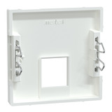 Merten Zentralplatte für RJ12-Telefonsteckdosen-Einsätze weiß, Retail