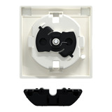 Merten Zentralplatte mit erhöhtem Berührungsschutz für Steckdose mit Kontrolllicht weiß, Retail