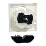 Merten Zentralplatte mit erhöhtem Berührungsschutz für Steckdose mit Kontrolllicht weiß, Retail