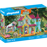 PLAYMOBIL 71852 Animals and Friends: Kunterbunte Tiervilla - 71852, Konstruktionsspielzeug 