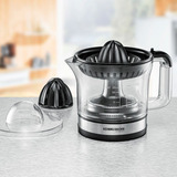 Rommelsbacher Zitruspresse ZP 50 edelstahl/schwarz, 30 Watt, Saftbehälter 0,6 Liter