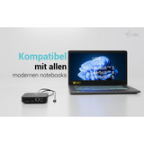 i-tec USB-C Dual HDMI Docking Station, Dockingstation schwarz, Power Delivery 100 W, HDMI
