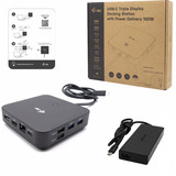 i-tec USB-C Triple Display Docking Station, Dockingstation USB-C, HDMI, DP, PD, mit Ladegerät