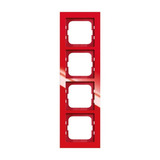 Busch-Jaeger Rahmen vierfach 1724-287 rot, Retail