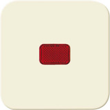 Busch-Jaeger Wippe mit roter Kalotte weiß, Retail