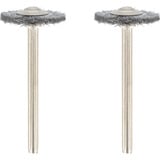 Dremel Drahtbürste Ø 19 mm (428) 2 Stück, Schaft  Ø  3,2mm