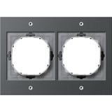 Gira Abdeckrahmen 2fach TX44 anthrazit, Retail