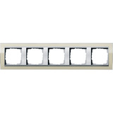 Gira Abdeckrahmen fünffach mit Zwischenrahmen beige, Retail