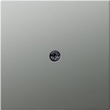 Gira Abdeckung Schutzkontakt Steckdose Edelstahl, Zentralplatte edelstahl, Retail