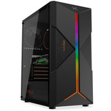 Krux Astral, Tower-Gehäuse schwarz, Tempered Glass