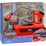 MGA Entertainment Little Tikes Creative Construction - Werkzeugkasten-Set, Kinderwerkzeug 
