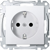 Merten Schutzkontakt-Steckdose mit erhöhtem Berührungsschutz, Unterputz, 16 Ampere, 250 Volt weiß (matt), Retail