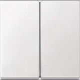 Merten Wippe für Serienschalter, zweiteilige Ausführung, mit Kontrollfenster, matt, Thermoplast weiß (matt), Retail